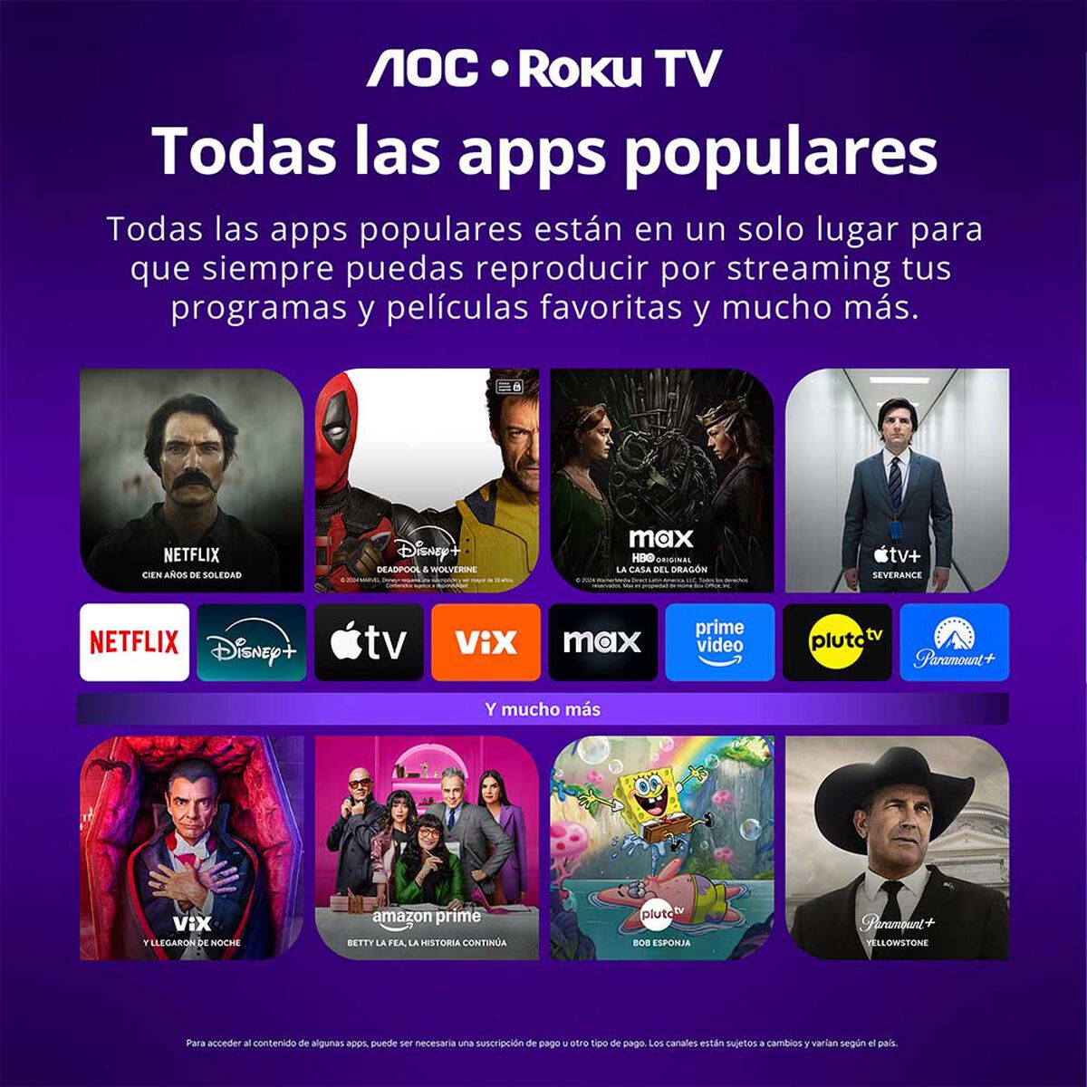 Smart Tv LED 32" AOC Roku TV 32S5155