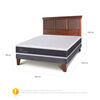 Cama Europea CIC 2 Plazas New Ortopedic + Respaldo New Torino Caramelo