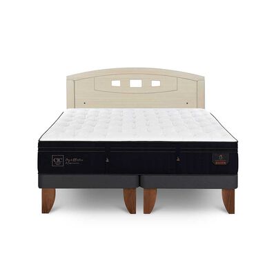Cama Europea CIC Base Dividida 2 Plazas Súper Premium + Respaldo Gales Alpino