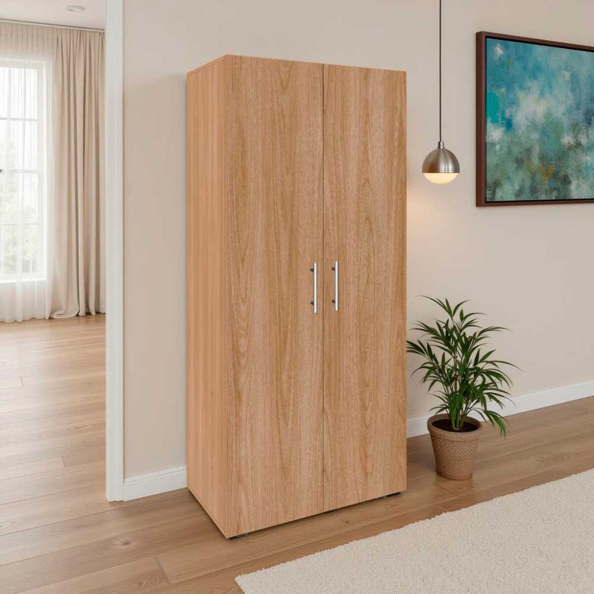 Closet Tuhome Tera 2 Puertas Fresno Europeo-Wengue