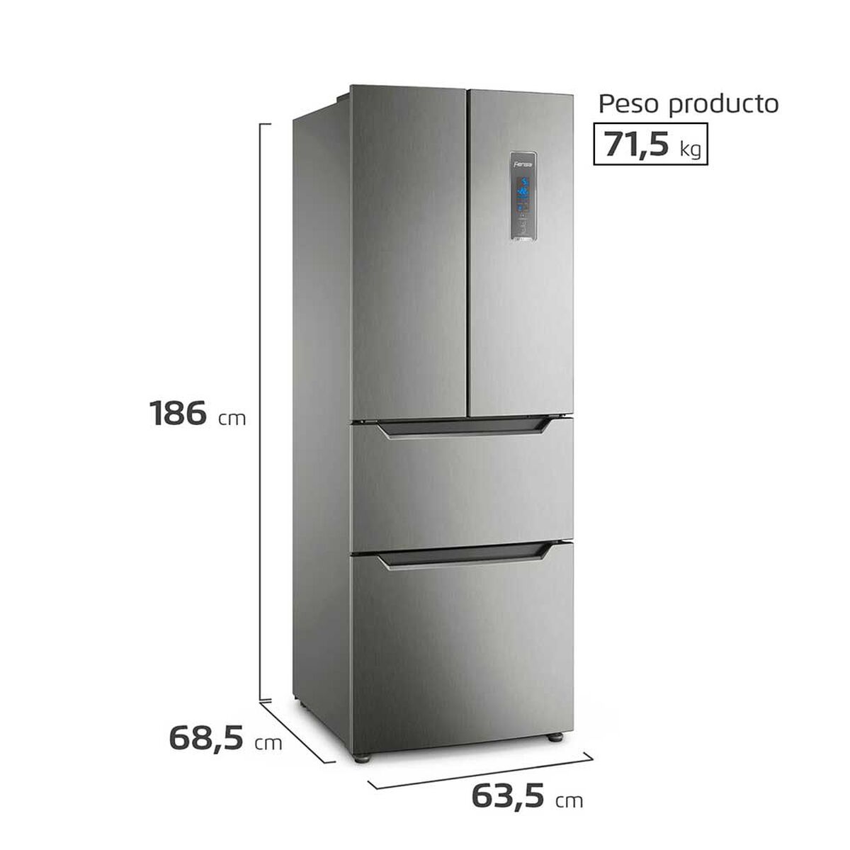 Refrigerador No Frost Fensa DM64S 298 lts.