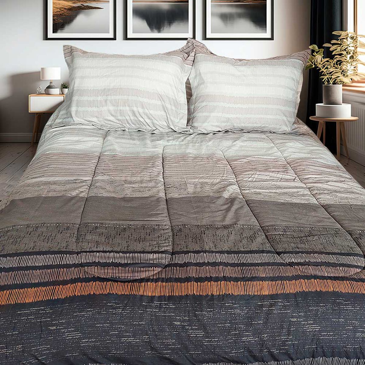 Plumón Sherpa Estampado Illusions 2 Plazas Oliver