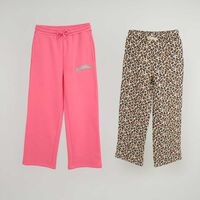 Pack 2 Pantalón Buzo Niña Chess Fucsia, Grafito, Rojo