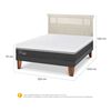 Cama Europea CIC 2 Plazas Ortopedic Advance + Respaldo Dublin Alpino