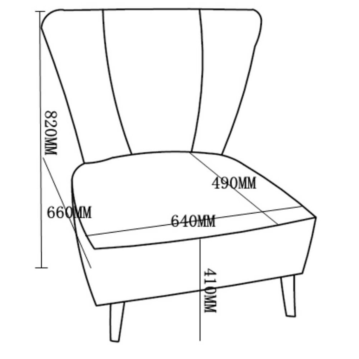 Poltrona Fm Furniture Grecia Azul