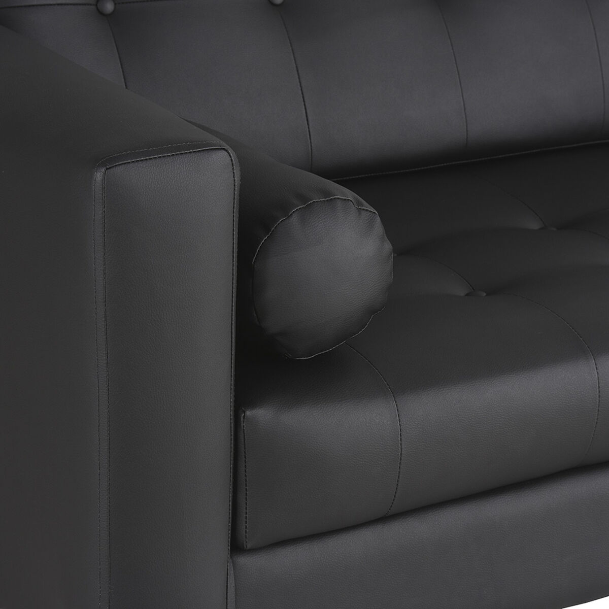 Sof&aacute; Bodevir Retro 3 Cuerpos Negro