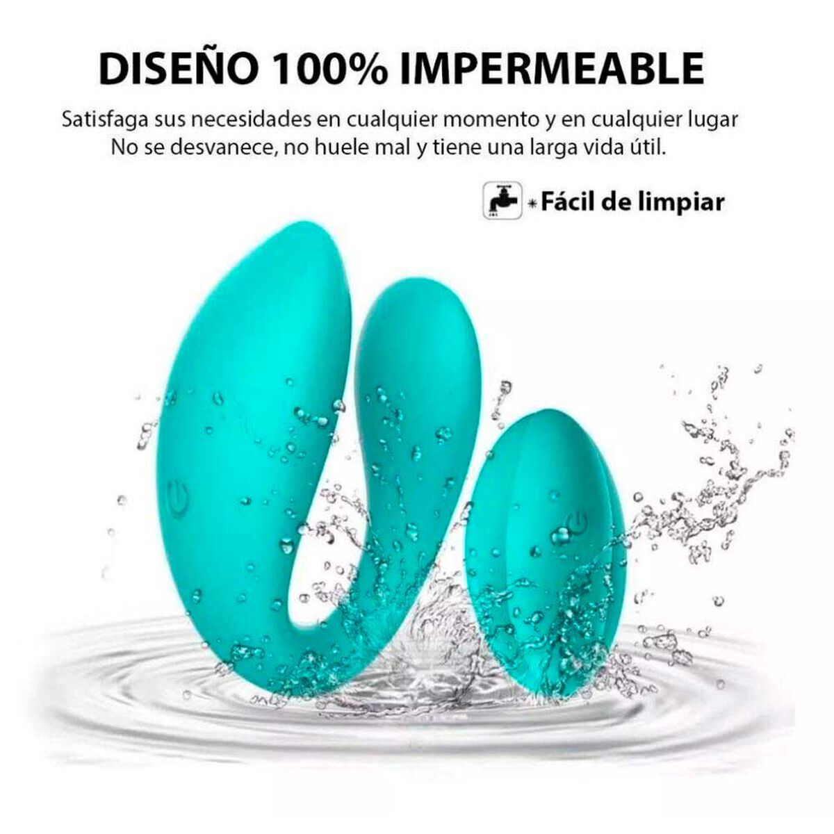 Vibrador Dual Vaginal con Control Remoto a Prueba de Agua Winyi