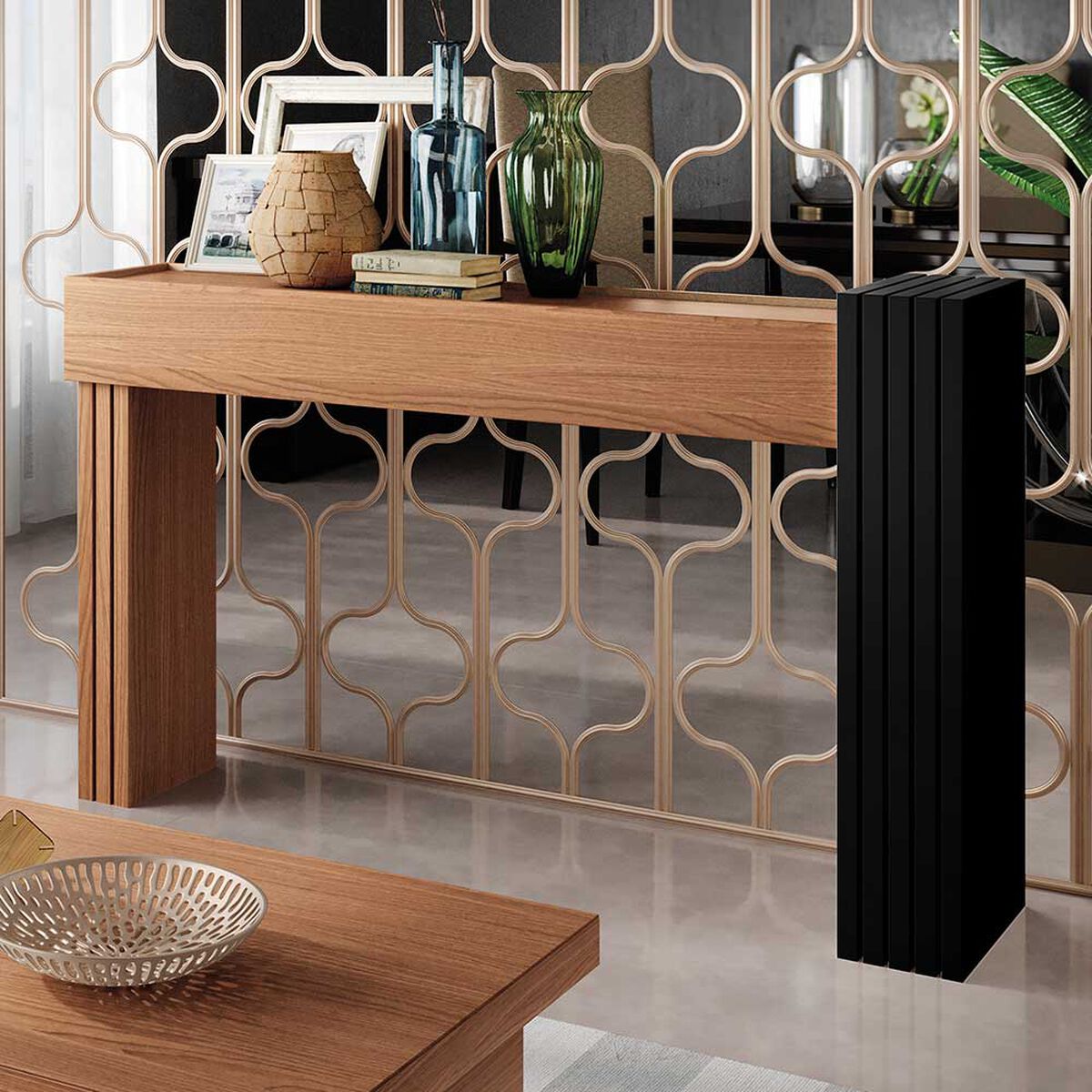 Mesa de Arrimo Jdo & Design Astro Negro 