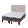 Cama Europea CIC Base Dividida 2 Plazas Ortopedic Advance + Respaldo Tigris