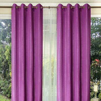 Combo Cortinas Doral Tabatha 220 x 140 cm Fucsia