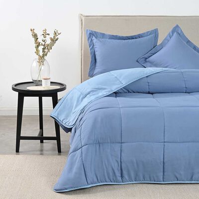 Imagen 1 del producto Plumón American Family 2 Plazas Bicolor Azul