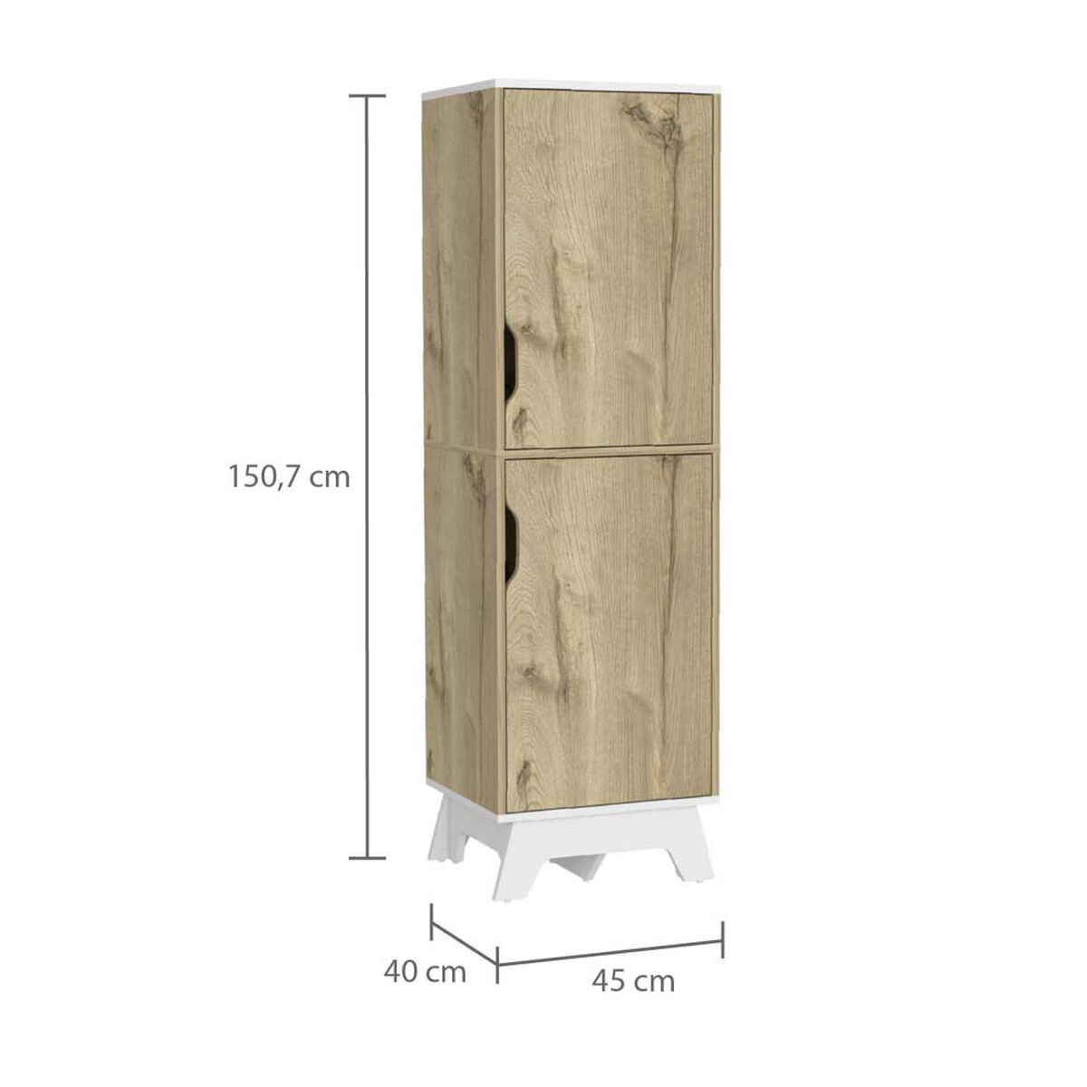 Mueble Alacena TuHome Bi Color Duna Blanco 2 Puertas
