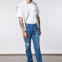 Jeans Daren Recto Hombre Lee Azul