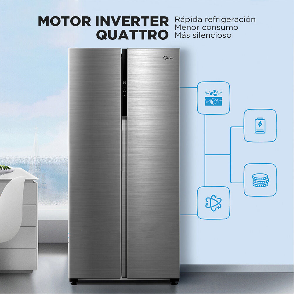 Refrigerador Side by Side Midea MDRS619FGE46 432 lts | Abc