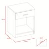 Velador TuHome Eco 1 Cajones Blanco