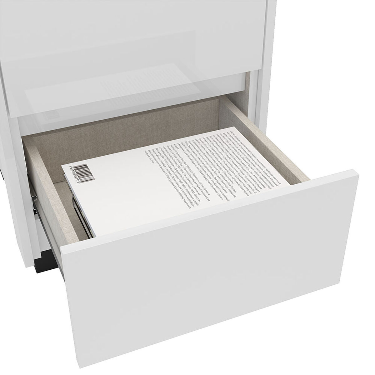 Cómoda Vekkahome Coimbra 3 Cajones Blanco