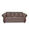Juego de Living Diseño A&M Home Marco Sofá 3 Cuerpos + 2 Sillones 1 Cuerpo Chocolate