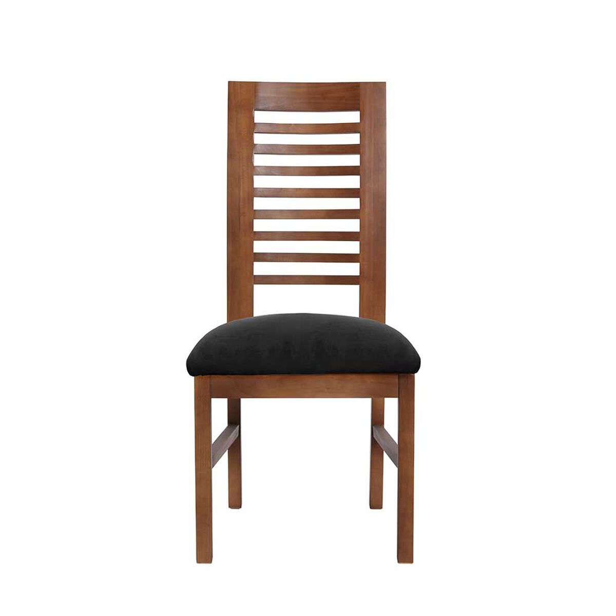Juego de Comedor Latam Home Sevilla Salamanca 2 Sillas + 2 Bancas Velvet Negro