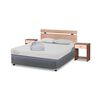 Cama Americana CIC Full Excellence + Respaldo + 2 Veladores + Almohada + Plumón