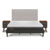Cama Europea CIC King Ortopedic Advance + Respaldo Tigris + 2 Veladores