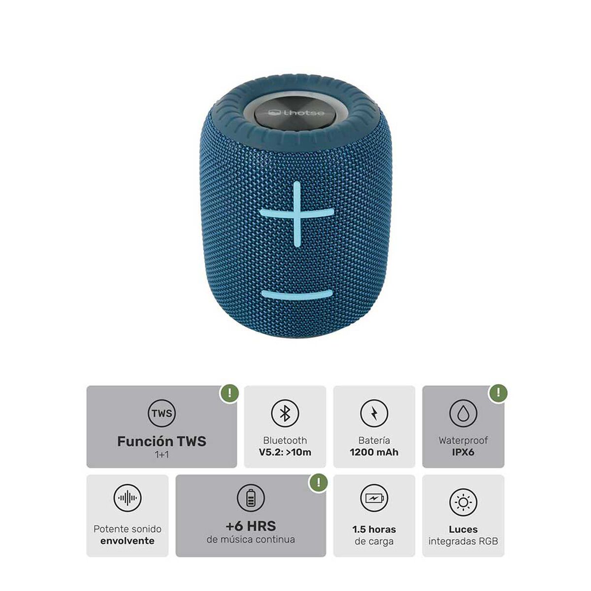 Parlante Bluetooth Lhotse Trip Go Azul
