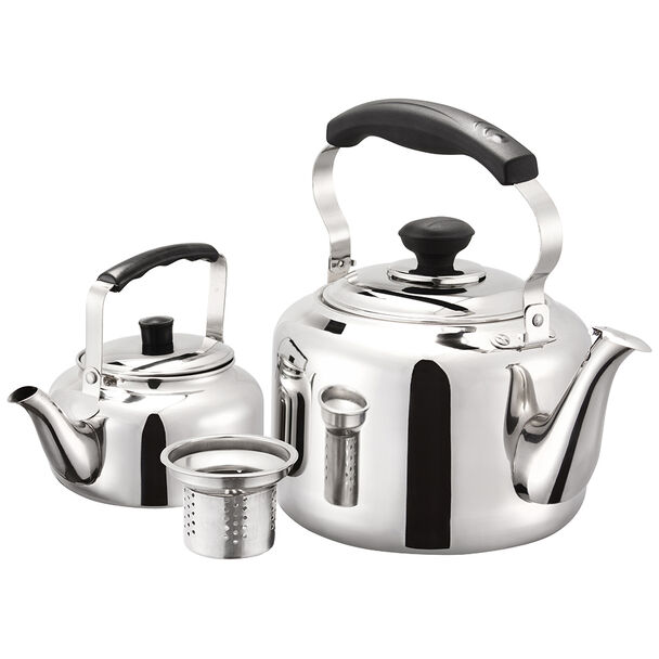Pack Tetera 3 lt + Tetera Té 0,9 lt Diseño y Cocina Acero Armonica