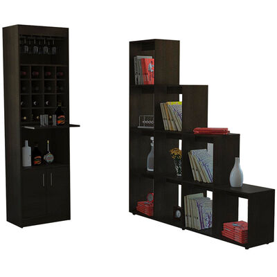 Mueble Bar + Biblioteca Escalera TuHome Beijing