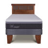 Cama Europea CIC 1,5 Plazas Ortopedic Advance + Respaldo Dublin Caramelo