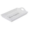 Bandeja Madera Vgo Bon Appetit Rectangular 22 x 15 cm Blanco