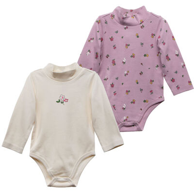 Imagen 1 del producto Pack 2 Body Manga Larga Chess Baby Crudo, Rosado