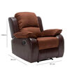 Juego de Living Reclinable Daniels Thompson Sof&aacute; 3 Cuerpos + 2 Bergere Caf&eacute;