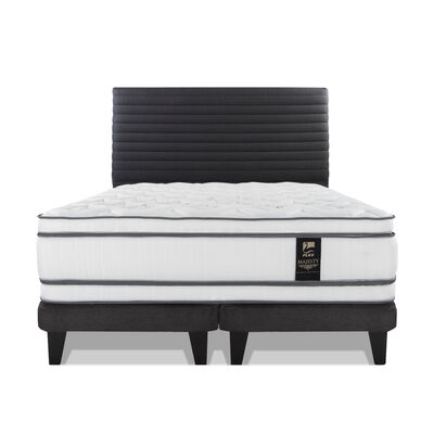 Cama Europea Flex 2 Plazas Majesty + 1 Respaldo