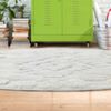 Alfombra Redonda Modalfo Palafito Blanca 160 x 160 cm