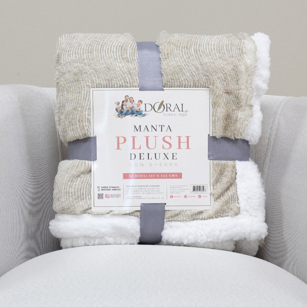 Manta Doral Doral Plush Sherpa 125x155 cm D1