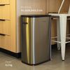 Basurero de Cocina Simplit Handy Táctil Acero Inoxidable 55 lt Gris