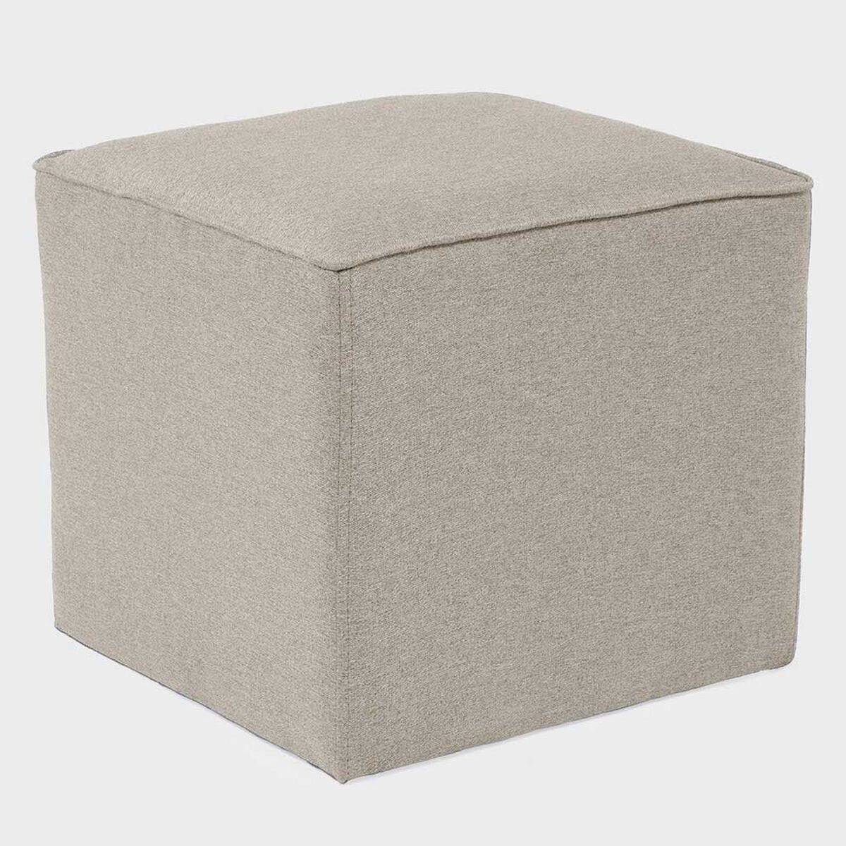 Sofá Mons Sicilia 3 Cuerpos + Dos Pouf 1 Cuerpo Beige