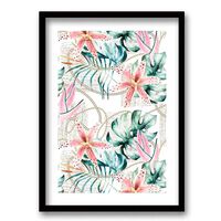 Cuadro Decorativo Retela Hojas Cadenas 70 x 50 cm