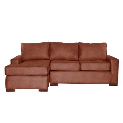 Sofá Seccional Izquierdo Latam Home Livorno 3 Cuerpos Tabaco