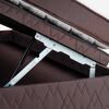 Bed Boxet Rosen 1,5 Plazas Ergo T + Respaldo + Velador Ferrara
