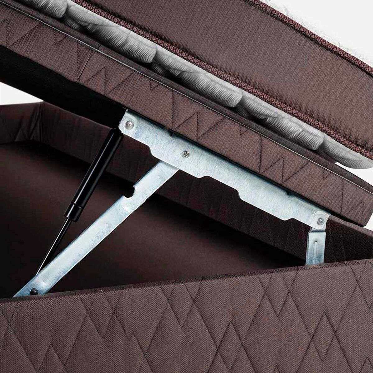 Bed Boxet Rosen 1,5 Plazas Ergo T + Respaldo + Velador Ferrara