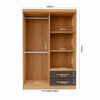 Closet Yardas Josefa 4 Puertas 2 Cajones Titanio