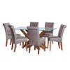 Juego de Comedor Latam Home Merida 6 Sillas Gris