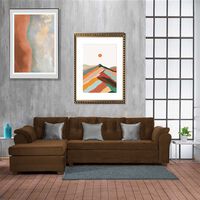 Sofá Seccional Muebles MPR Journey 3 Café