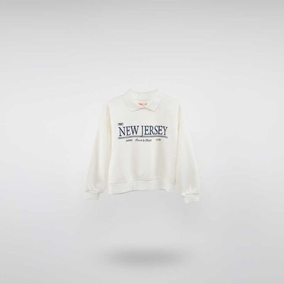 Imagen 2 del producto Polerón Niña Mila Blanco, Rosa