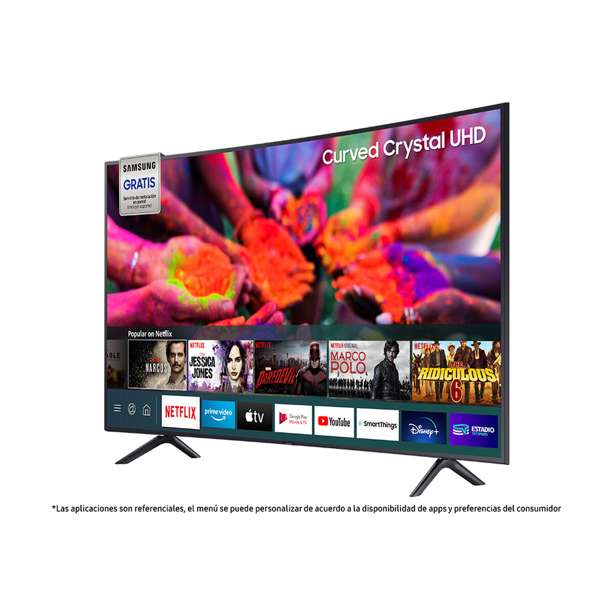 LED Curvo 65" Samsung TU8300 Smart TV Crystal 4K UHD