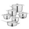 Batería de Ollas  Berghoff Acero Inoxidable Plateado 12 Piezas