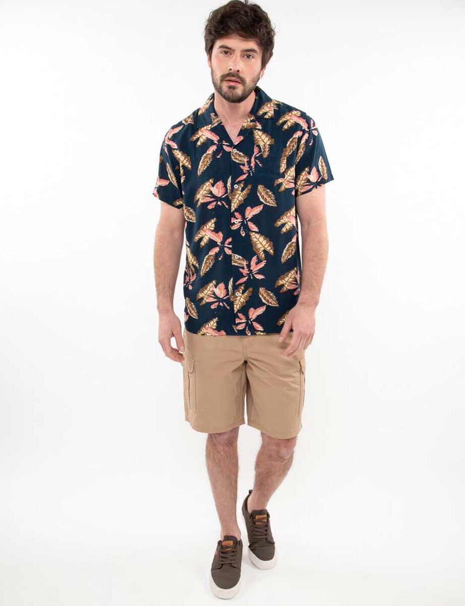 Camisa Estampada Manga Corta Hombre Portman Club