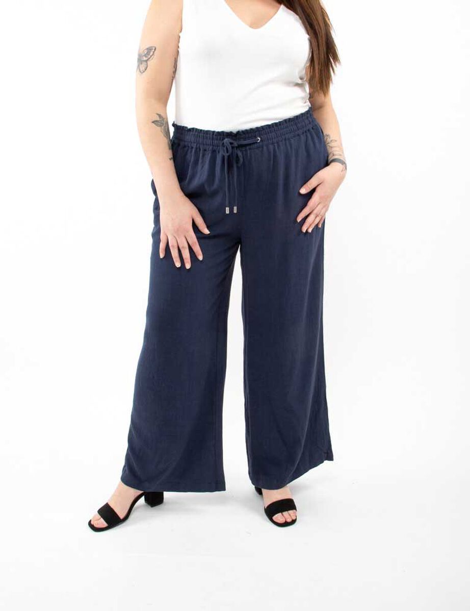 Pantalón Lino Palazzo Mujer Extralindas