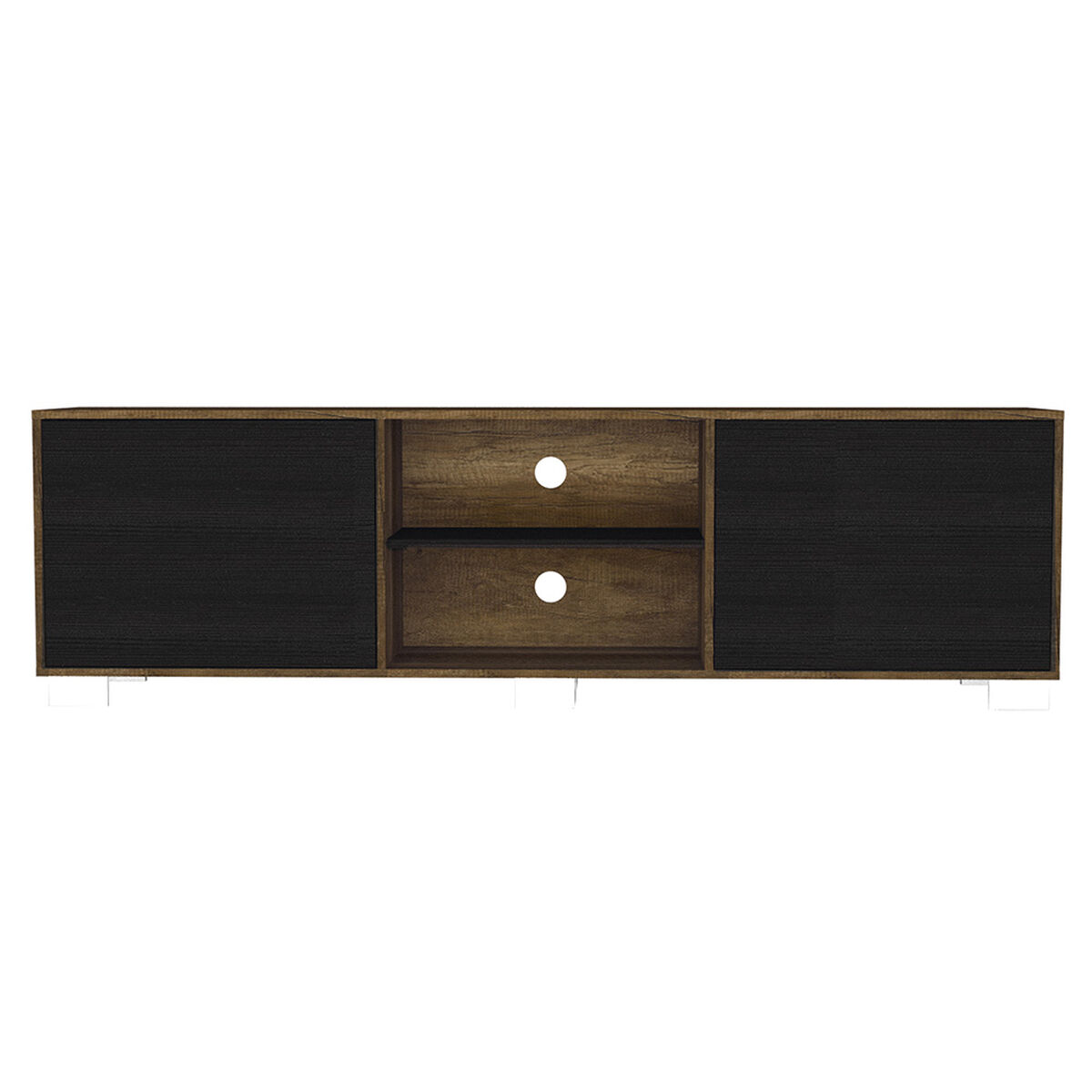 Rack TV TuHome Vassel Caramelo / Wengue  Hasta 80"