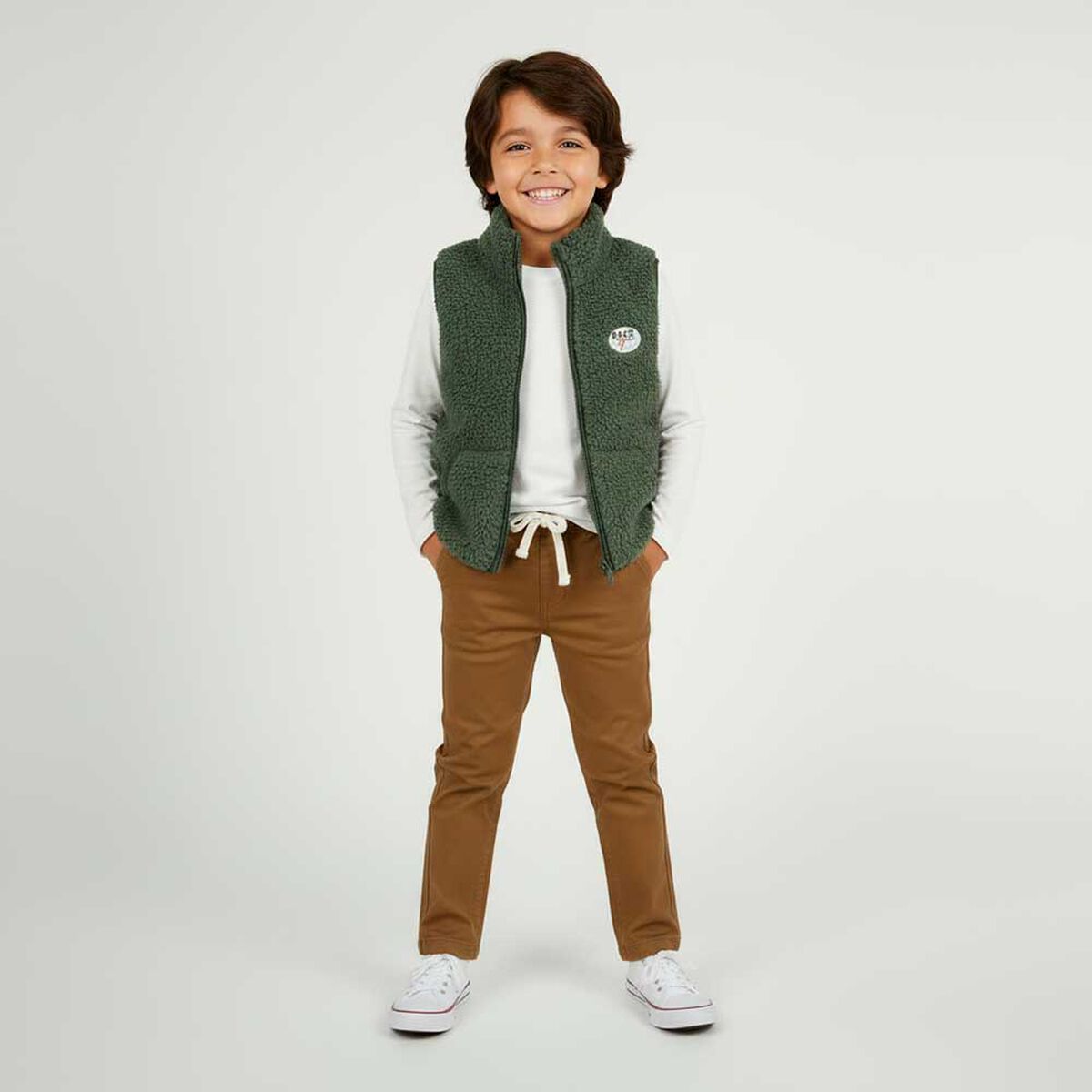 Chaqueta Sherpa sin Mangas Ni&ntilde;o Chess
